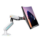 North Bayou NB E6 RGB Gaming Monitor Arm White - Fits Most 32"-60" Screen | Weight Capacity 20kg | Height Adjustable 490mm - TUZZUT Qatar Online Shopping