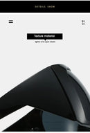 Oversized Fashion 4k Wrap Around UV Shades Sunglasses For Men Women Big Frame Black Shades Luxury Brand Design Punk Sun Glasses - TUZZUT Qatar Online Shopping