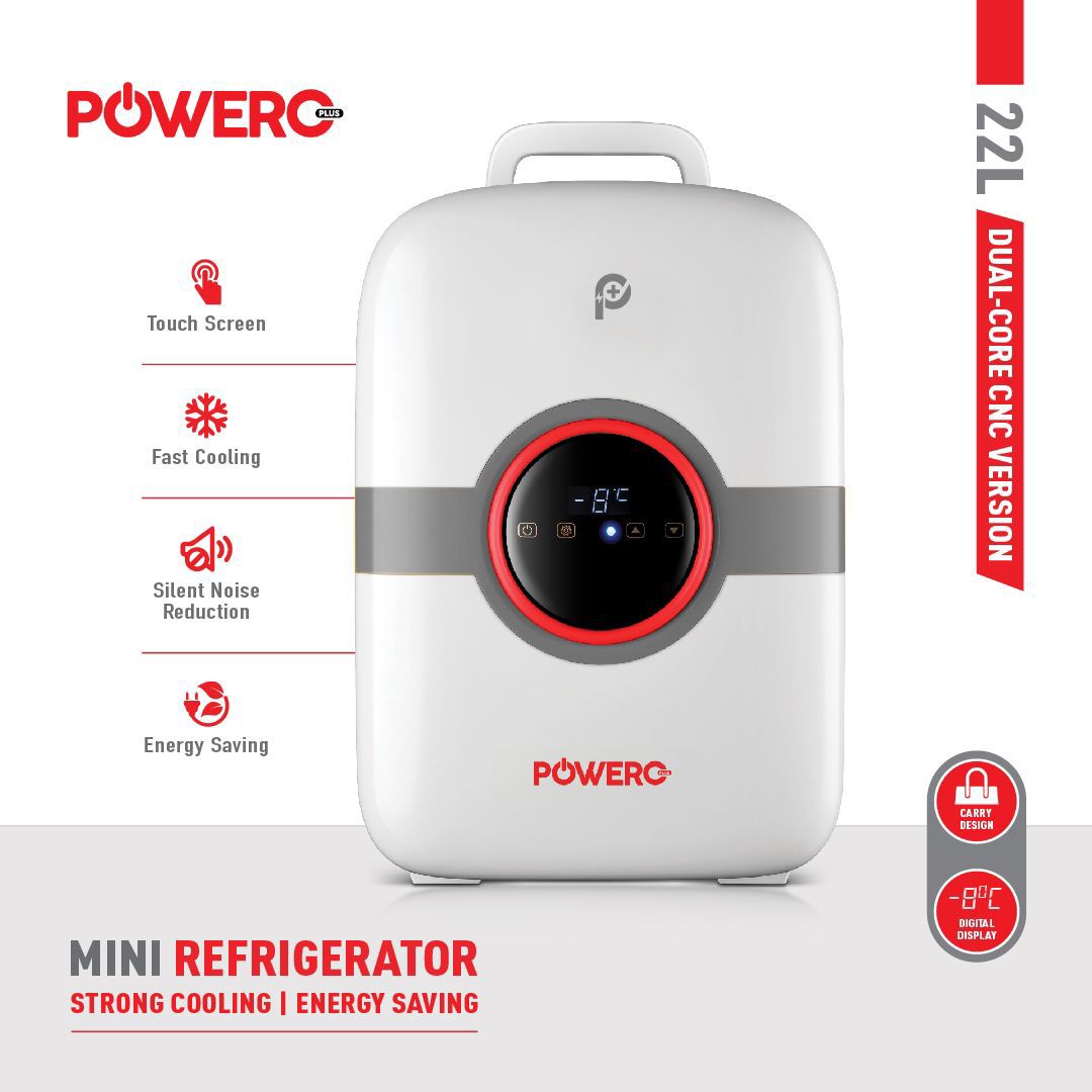 PowerO+ Portable 22L Mini Refrigerator Dual core CNC Version PowerO+ Portable 22L Mini Refrigerator Dual core CNC Version