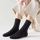 2 Pairs Cotton Mid Cut Casual Crew Socks S564 - TUZZUT Qatar Online Shopping