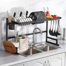 Over the Sink Dish Drying Rack - Kitchen Rack Organizer - TUZZUT Qatar Online Shopping