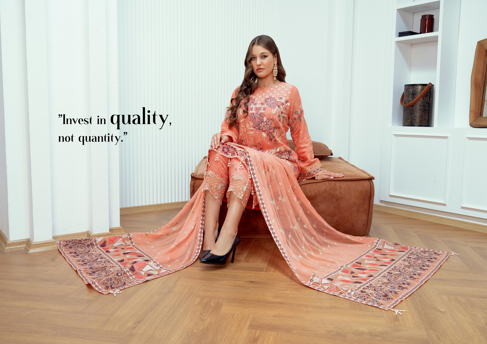 BINT-E-NOOR Mehrima CHIFFON Luxury Collection | Embroidered Readymade Stitched Party wear | CH-02 BINT-E-NOOR Mehrima CHIFFON Luxury Collection | Embroidered Readymade Stitched Party wear | CH-02