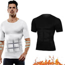 Slimming and Shaping Undershirt, Compression Shirt Short Sleeve, Ion Shaping Vest for Men - TUZZUT Qatar Online Shopping