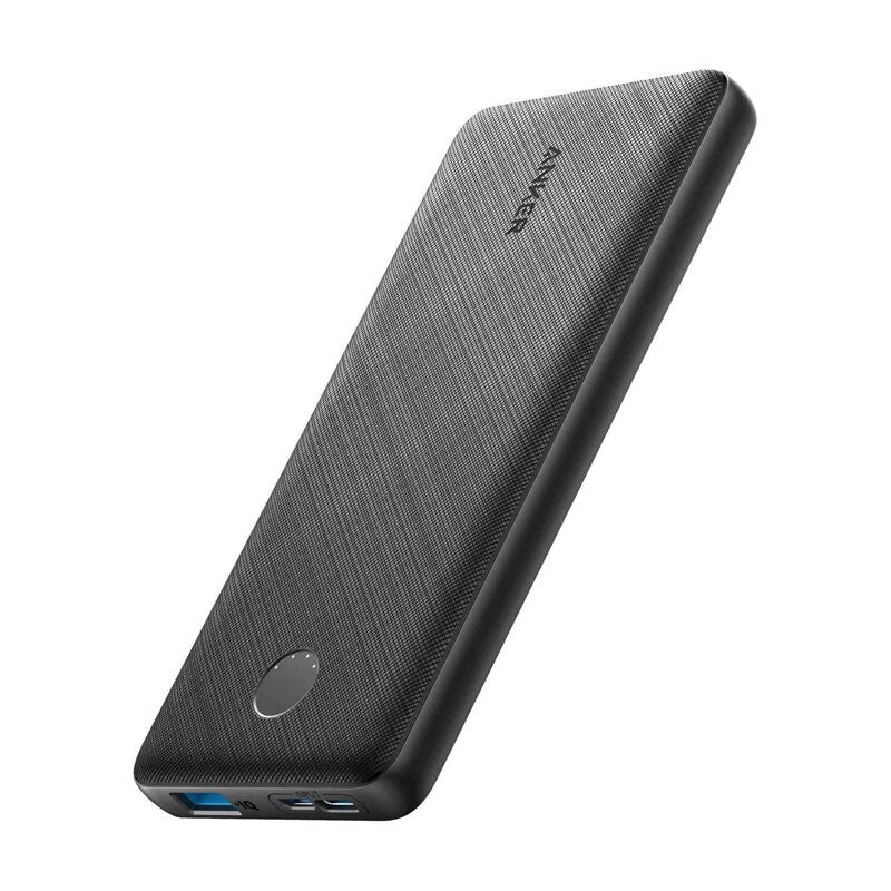 Anker Powercore Slim Lithium-ion Power Bank, 10000mAh, Black, A1229H12 - TUZZUT Qatar Online Shopping