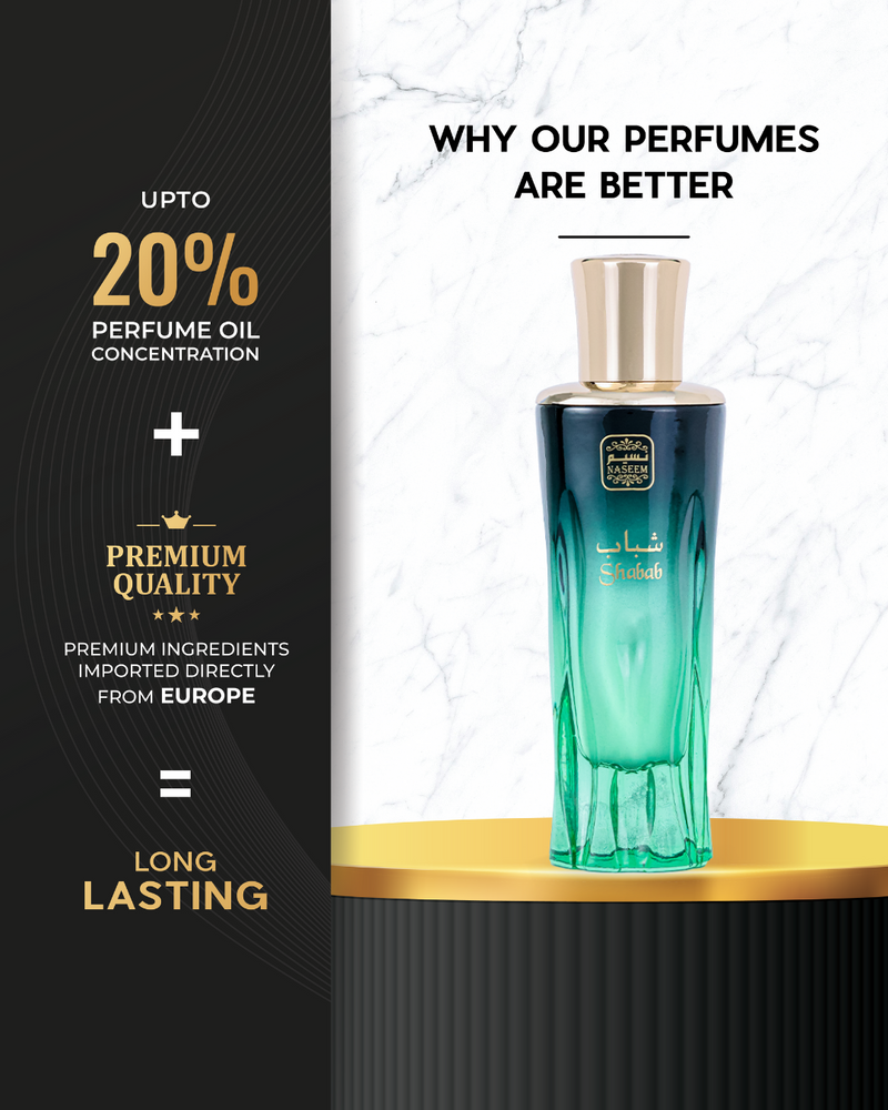 Naseem Shabab Aqua Parfum EDP 80ml Perfume | Inspired by Inspired by Creed Aventus - TUZZUT Qatar Online Shopping