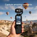Air Tab Pocket 4K Ultra HD Action Camera | 180° Manual Flip Lens | Built-in Fill Light | with Tripod - TUZZUT Qatar Online Shopping