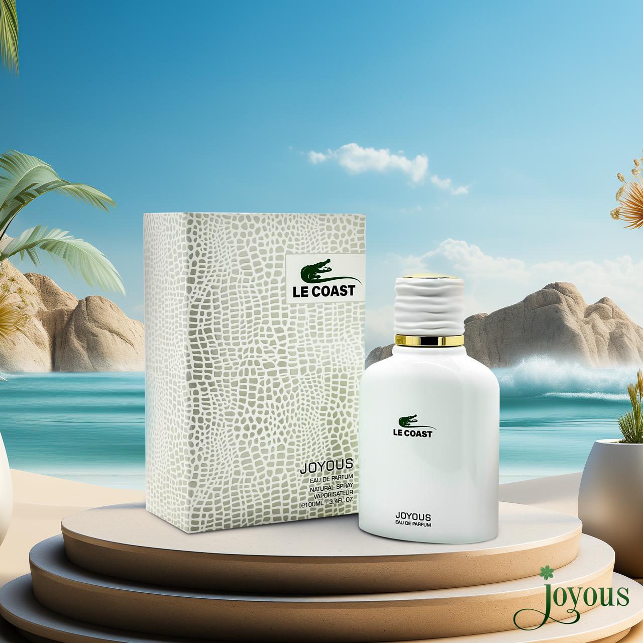 LE COAST 100ml EDP Perfume by Joyous | Inspired by Lacoste L.12.12 White Blanc LE COAST 100ml EDP Perfume by Joyous | Inspired by Lacoste L.12.12 White Blanc