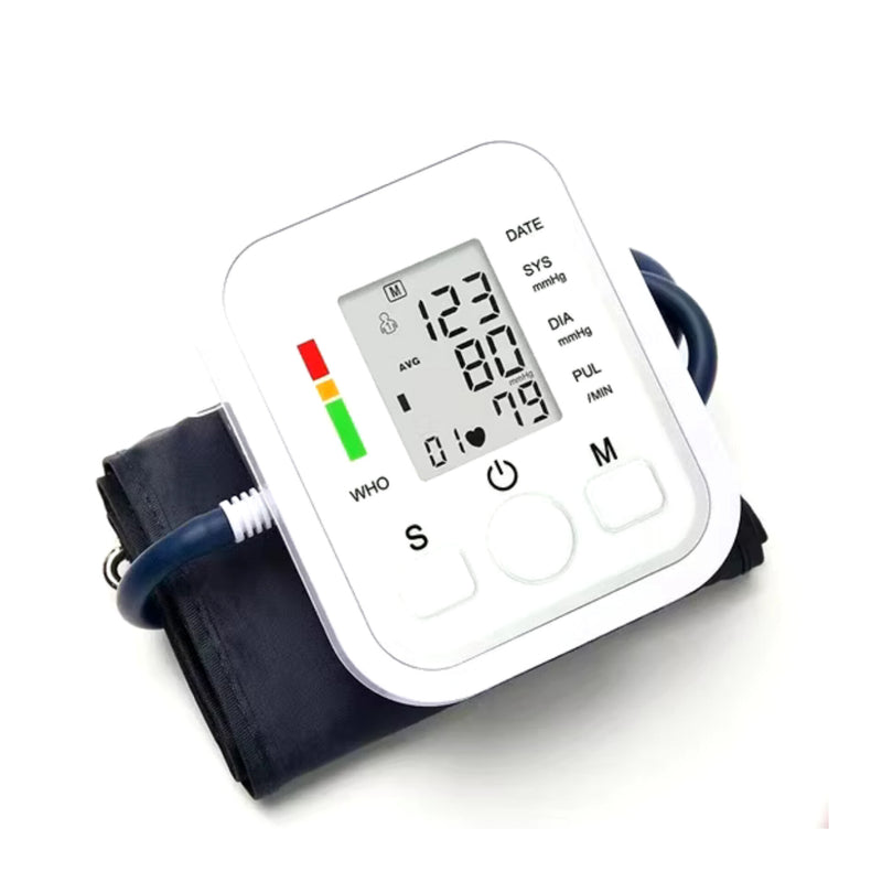 Automatic Upper Arm Blood Pressure Monitor With LCD Digital Display