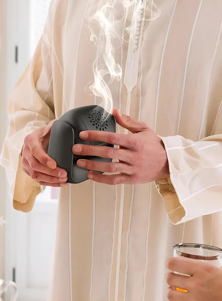 Premium Elegant Rotational Incense Bakhoor Burner - TUZZUT Qatar Online Shopping