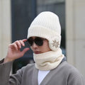 Winter Knitted Hat Cap Earmuff with Neck Warmer - 4047