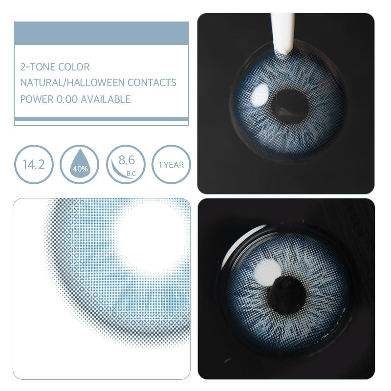 Unibling Adoring Blue Contact Lenses for Eyes (1 Pair) Unibling Adoring Blue Contact Lenses for Eyes (1 Pair)