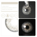 Unibling Flirting Grey Contact Lenses for Eyes (1 Pair) - TUZZUT Qatar Online Shopping