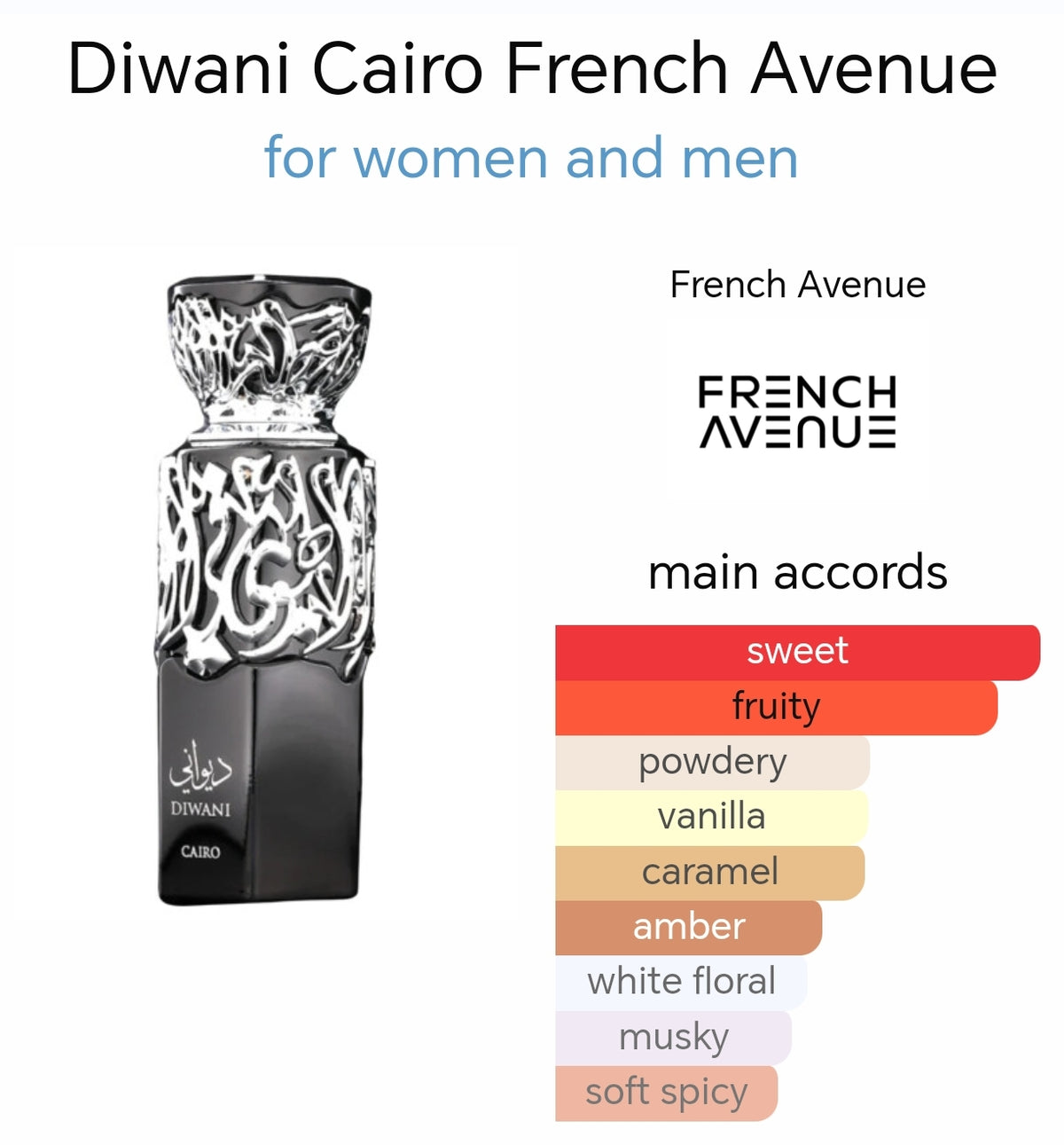 French Avenue Diwani Cairo EDP Perfume 100ml