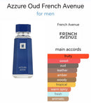 French Avenue Azzure Aoud EDP Perfume 100ml - TUZZUT Qatar Online Shopping