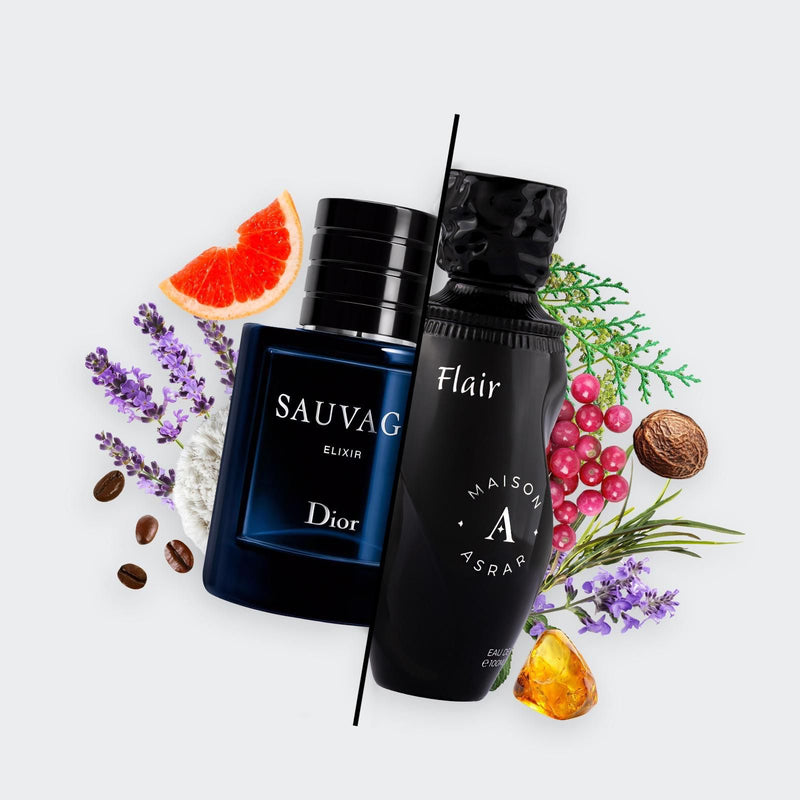 Maison Asrar FLAIR – EDP 100ml | Inspired by Dior Sauvage Elixir - TUZZUT Qatar Online Shopping