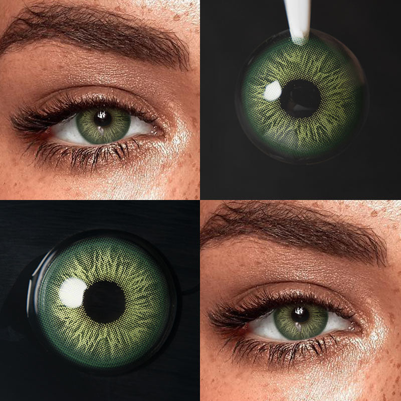 Unibling Adoring Green Contact Lenses for Eyes (1 Pair) - TUZZUT Qatar Online Shopping