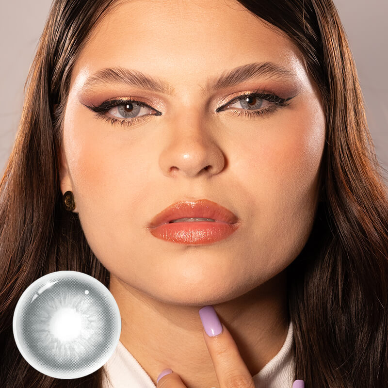 Unibling Glacier Grey Contact Lenses for Eyes (1 Pair) Unibling Glacier Grey Contact Lenses for Eyes (1 Pair)
