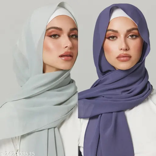 Moja Malaysian Georgette Heavy Chiffon Hijabs Moja Malaysian Georgette Heavy Chiffon Hijabs