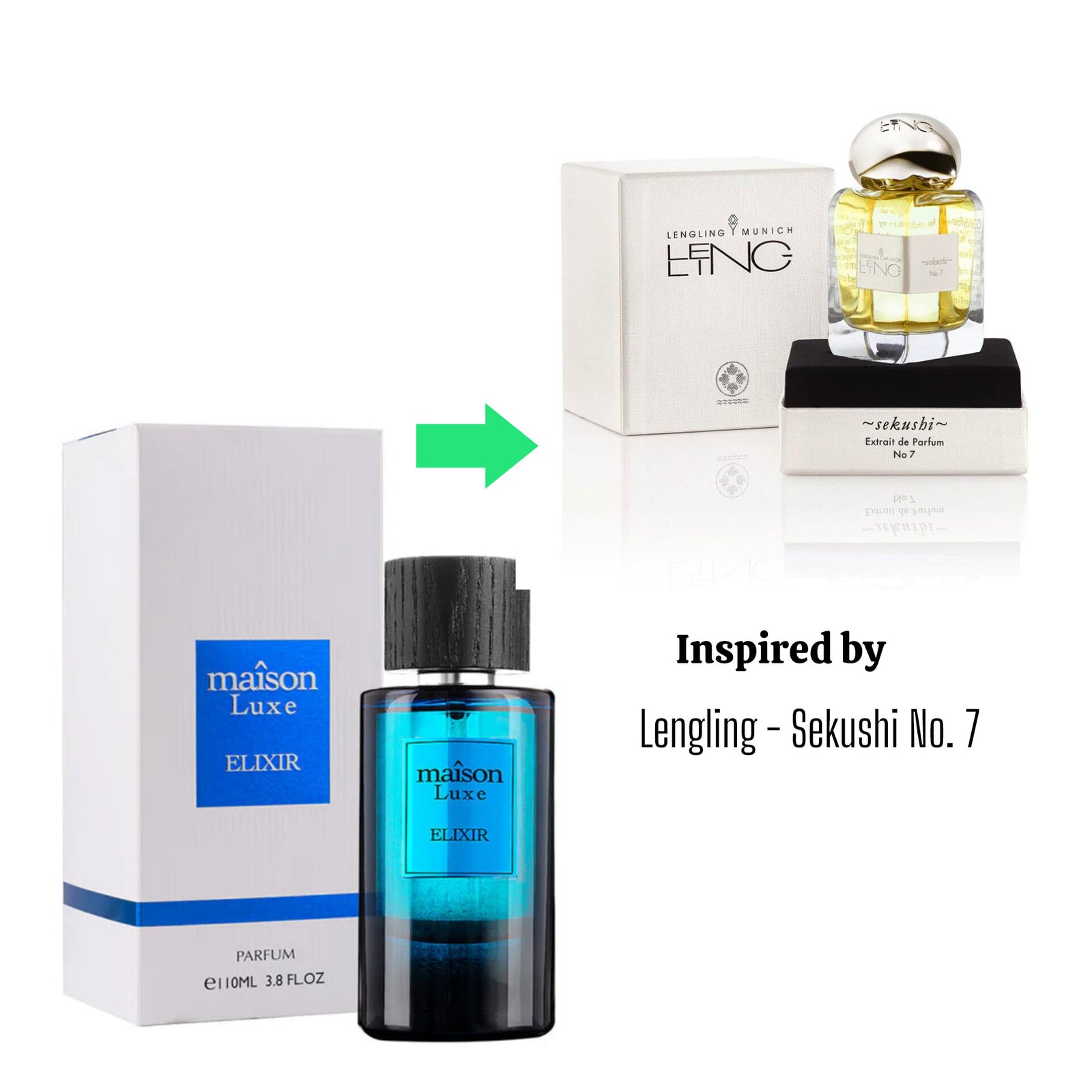 Hamidi MAÎSON LUXE ELIXIR EDP Perfume - 110ML (Inspired by Lengling - Sekushi No. 7) Hamidi MAÎSON LUXE ELIXIR EDP Perfume - 110ML (Inspired by Lengling - Sekushi No. 7)