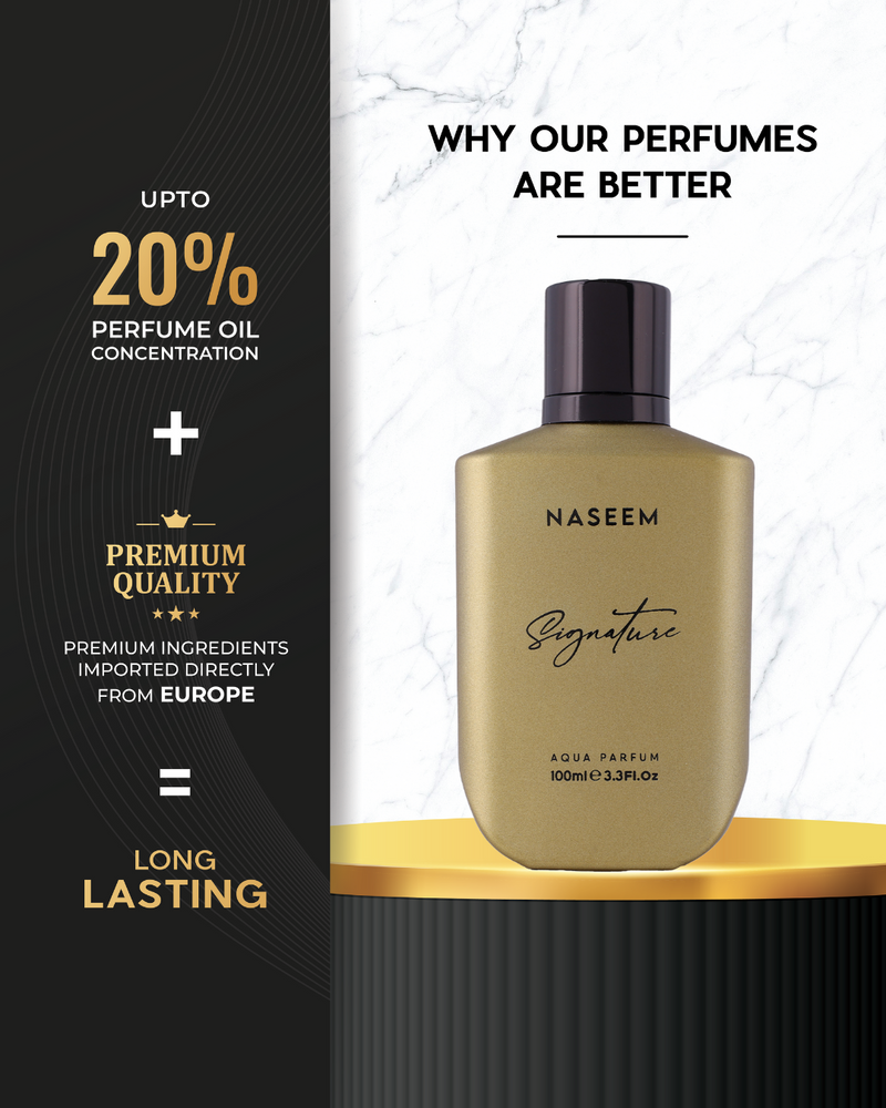 Naseem Signature Gold Aqua Parfum EDP 100ml - TUZZUT Qatar Online Shopping