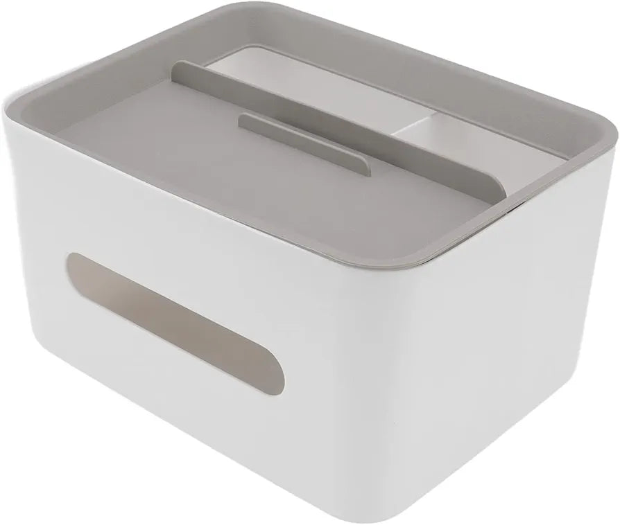 Rectangular Plastic Tissue Box Cover & Storage Holder for Home & Office Rectangular Plastic Tissue Box Cover & Storage Holder for Home & Office