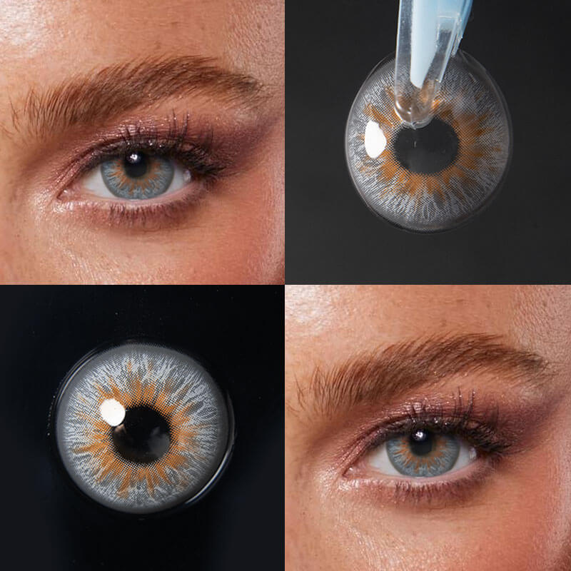 Unibling Wolf Gray Contact Lenses for Eyes (1 Pair) - TUZZUT Qatar Online Shopping