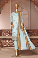 Ayzal 3 PIECE - DIGITAL PRINTED CHIKANKARI LAWN Suit - CL350 - TUZZUT Qatar Online Shopping