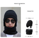 Winter Knitted Hat Cap Earmuff with Neck Warmer - 4047 - TUZZUT Qatar Online Shopping