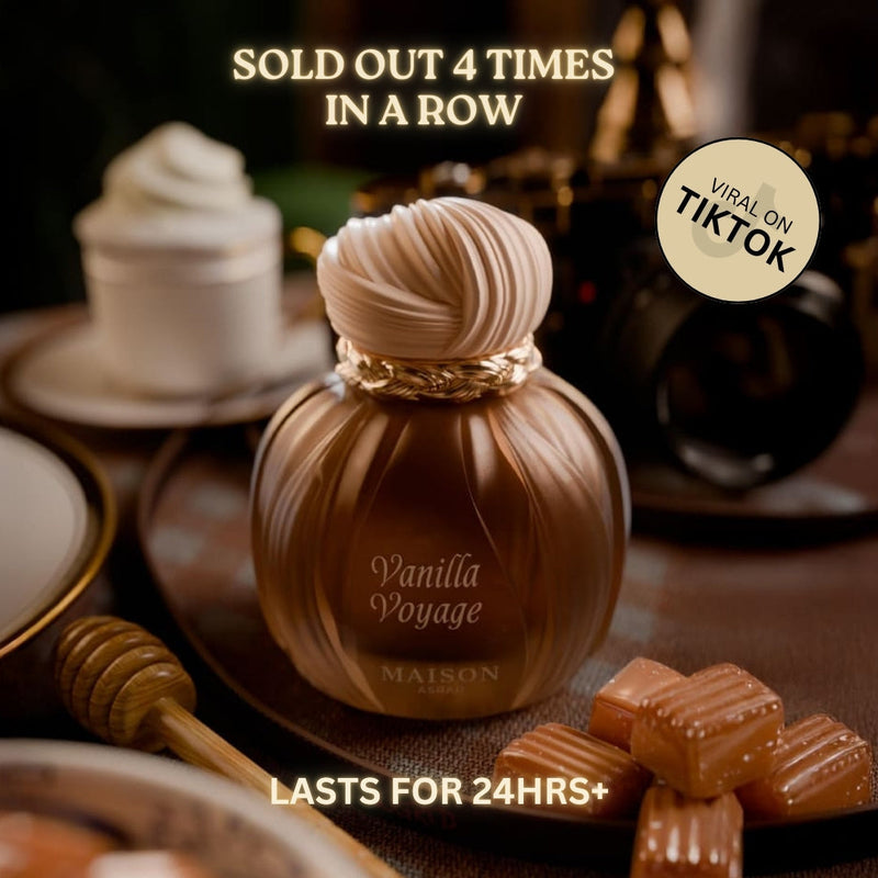 Maison Asrar VANILLA VOYAGE EDP 100ml - Unisex Perfume - TUZZUT Qatar Online Shopping