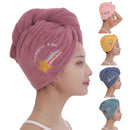 Microfibre Magic Hair Fast Dryer Turban Towel Bath Wrap Hat Quick Dry Cap - Tuzzut.com Qatar Online Shopping