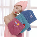 Microfibre Magic Hair Fast Dryer Turban Towel Bath Wrap Hat Quick Dry Cap - Tuzzut.com Qatar Online Shopping