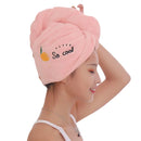 Microfibre Magic Hair Fast Dryer Turban Towel Bath Wrap Hat Quick Dry Cap - Tuzzut.com Qatar Online Shopping