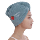 Microfibre Magic Hair Fast Dryer Turban Towel Bath Wrap Hat Quick Dry Cap - Tuzzut.com Qatar Online Shopping