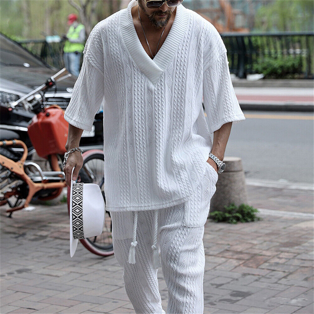Men's Two Piece Shirt Pants Set S784576 Men's Two Piece Shirt Pants Set S784576