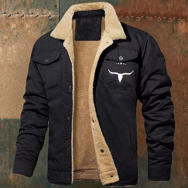 Mens Winter Western Fleece Jacket FJ12 Mens Winter Western Fleece Jacket FJ12