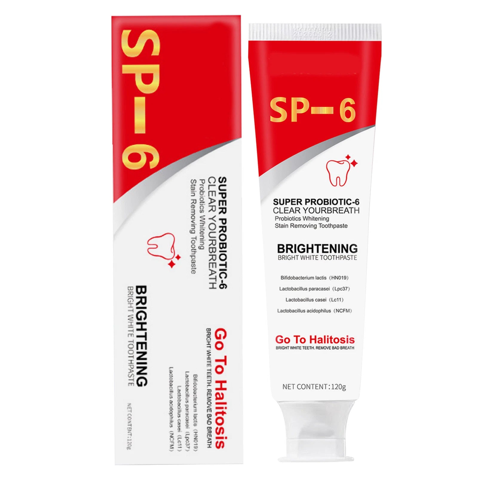 YAYASHI SP 6TM Probiotic Whitening Toothpaste - 120g YAYASHI SP 6TM Probiotic Whitening Toothpaste - 120g