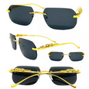 Men & Women Rectangle Leopard Arms Sunglasses S4552576 - TUZZUT Qatar Online Shopping