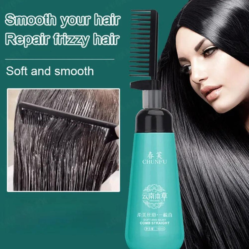 Chunfu Protein Correcting Hair Straightening Softening Agent Cream Hair Care 180ml - Tuzzut.com Qatar Online Shopping