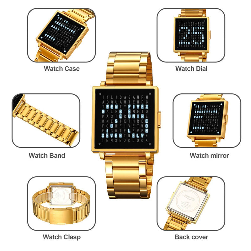 New Design Mens Square LED Digital Watch SKM2388 - TUZZUT Qatar Online Shopping