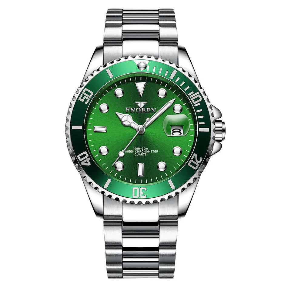 FNGEEN Classic Mens Stainless Steel Watch FN925