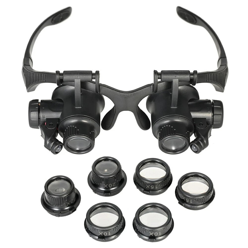 Watch Phone Repairer magnifying Glasses Led Light