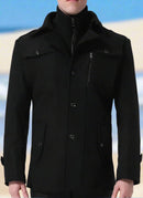 Men's Wool Peacoat Regular Fit Military Thick - S4181244 - Tuzzut.com Qatar Online Shopping