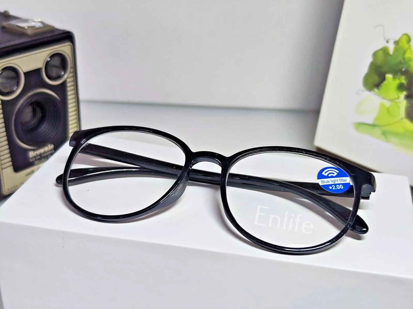 Lightweight Round Style Black Reading Glass +1.50 RG1022 Lightweight Round Style Black Reading Glass +1.50 RG1022