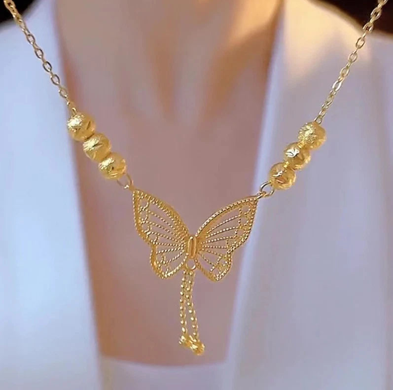 Flutter Butterfly Necklace 59538 - TUZZUT Qatar Online Shopping