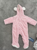 Baby Pink Fluffy Teddy Bear Outfit Size 3 to 6 Months S2170862 - TUZZUT Qatar Online Shopping