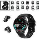 2in1 Waterproof Smart Watch With TWS Bluetooth 5.0 Earbuds Wireless Headset - TUZZUT Qatar Online Shopping