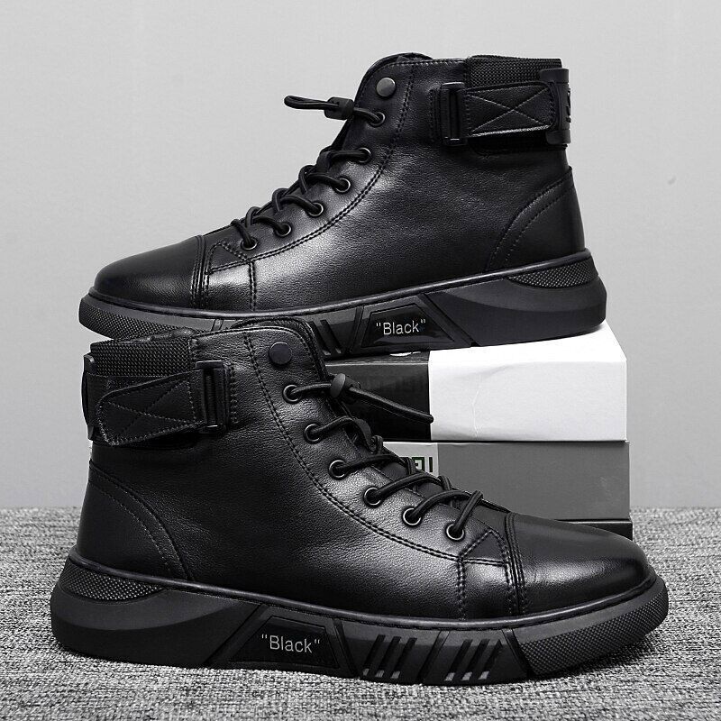 Hot Shoes Autumn Spring Boots Ankle Boots Boots High-top Shoes Men S4699957