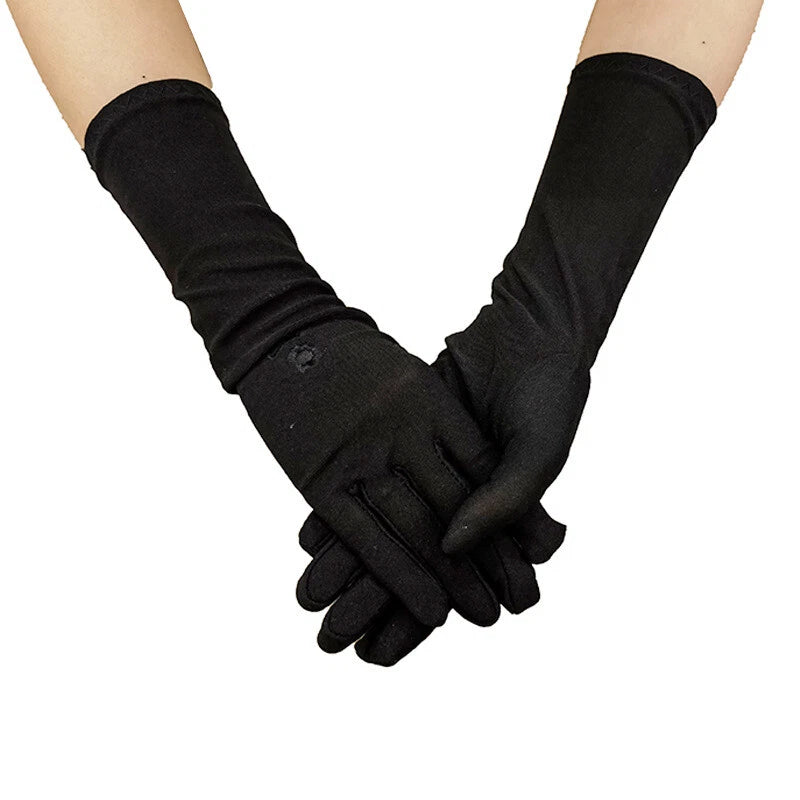 Shutele Chenwei Full Fingered Women’s Ladies Abaya Gloves (Free Size) - 1 Pair - TUZZUT Qatar Online Shopping