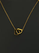 Double Heart Necklace N0054