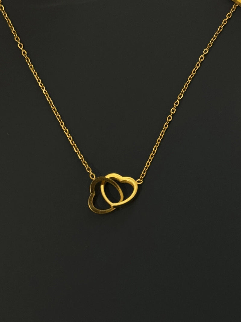 Double Heart Necklace N0054